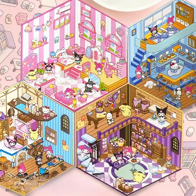 Миниатюрная наклейка sanrio kawai kuromi