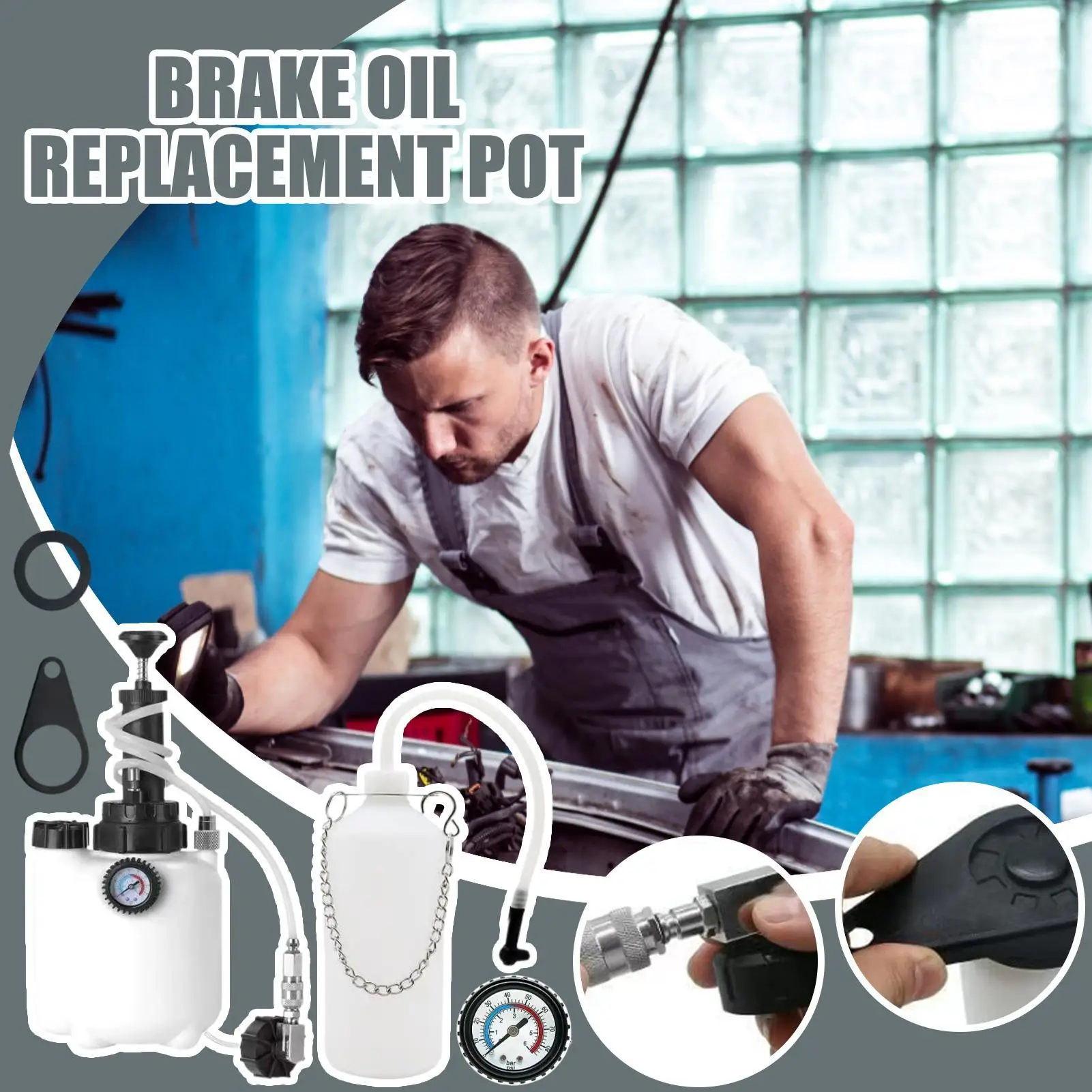 Автомобильный ручной комплект для прокачки тормозной жидкости - Фотография_3