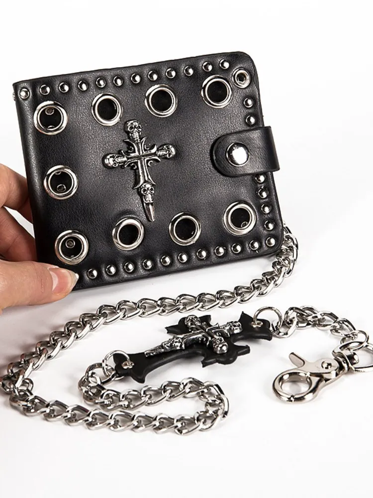 Мужской и женский кошелек-клатч с крестом