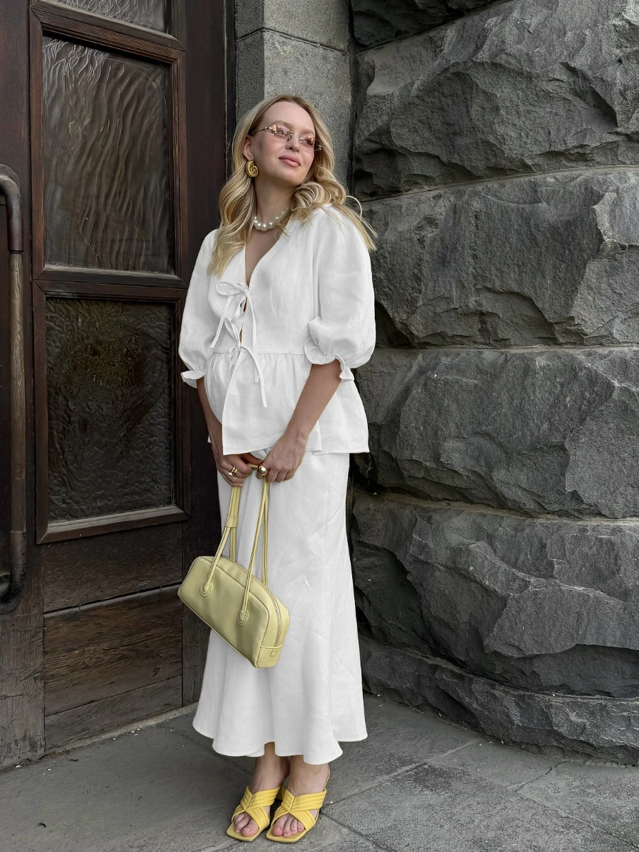 Летняя женская рубашка из 100% - Фотография_3