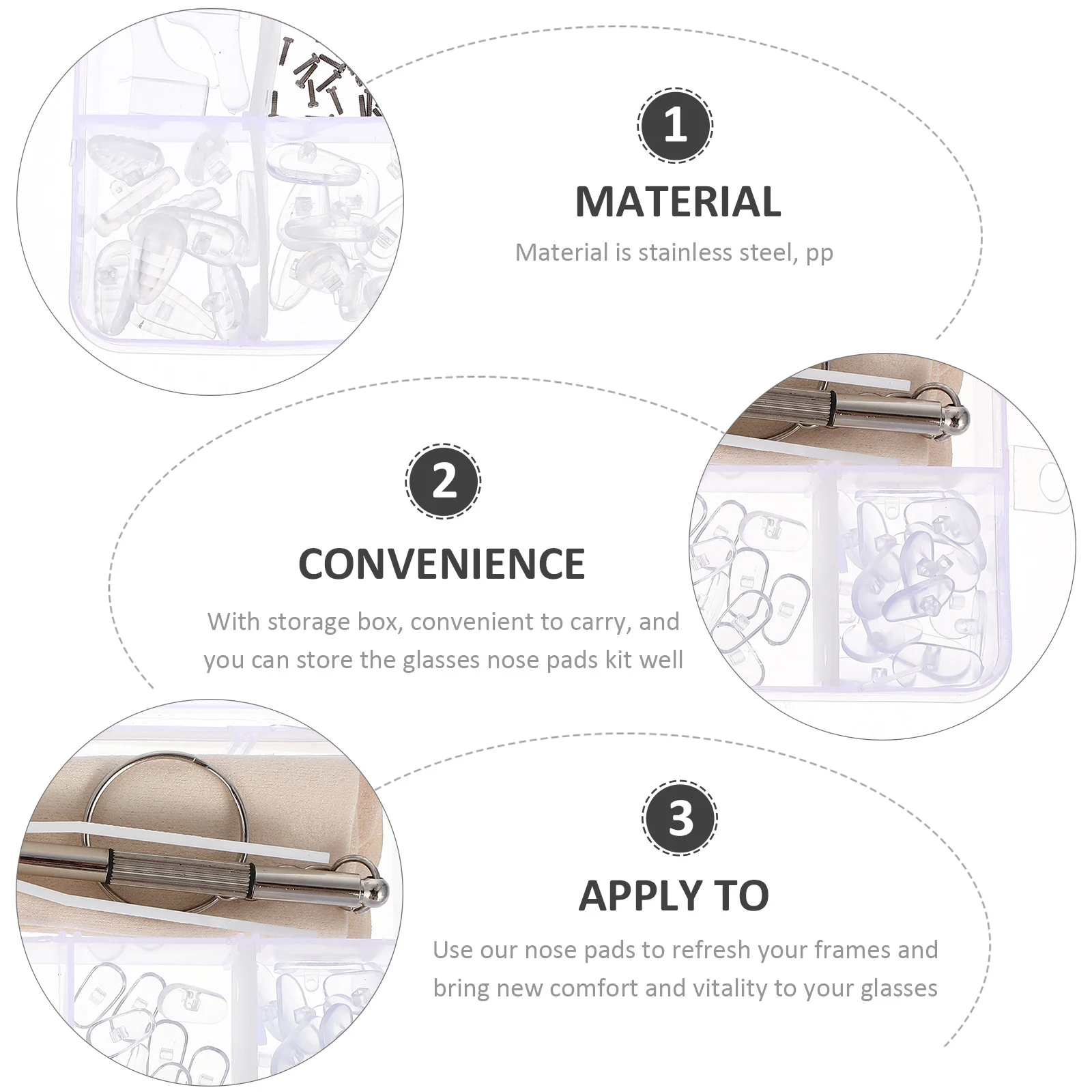 1 комплект, нескользящий набор инструментов для ремонта очков - Фотография_3