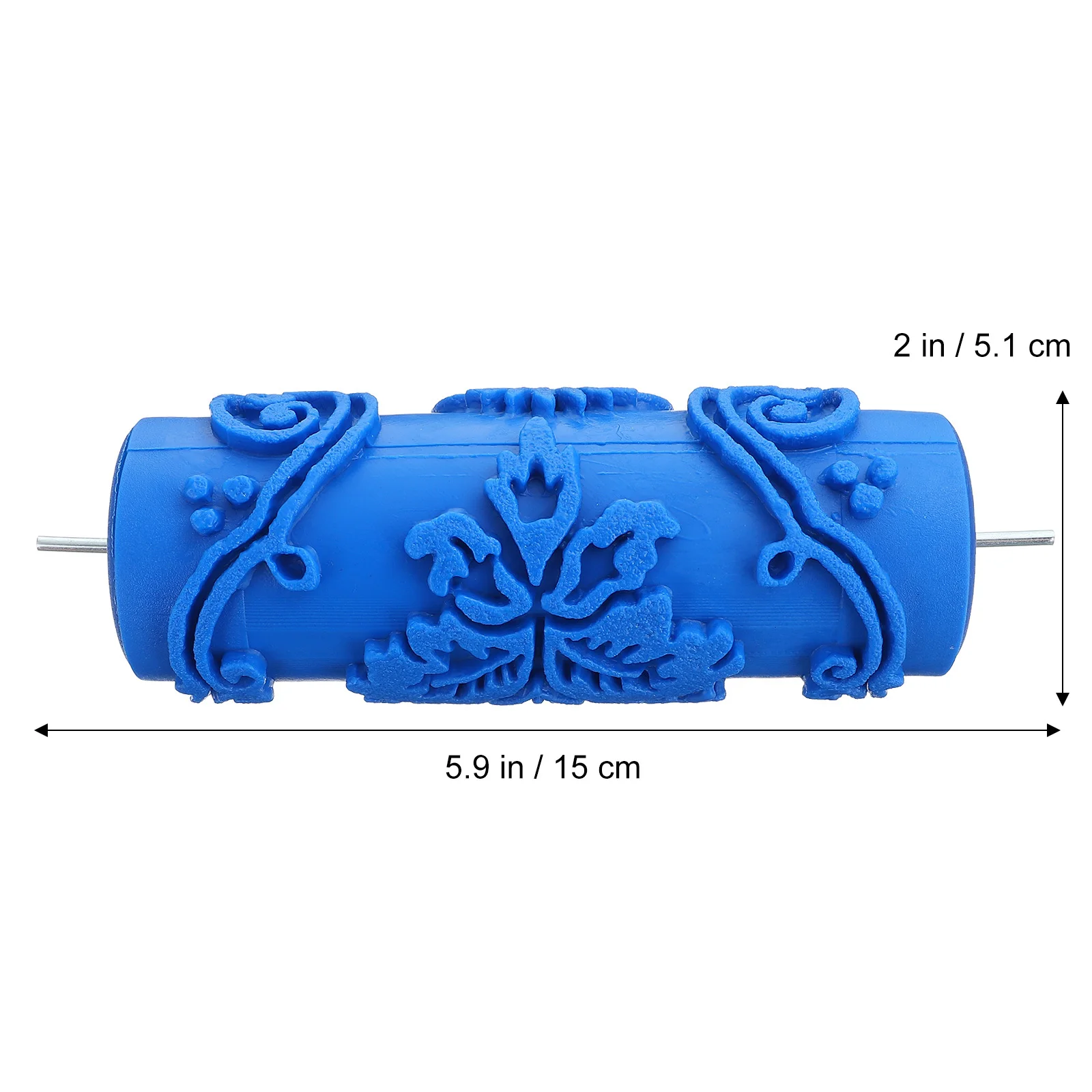 15x5,1 см, краска с синим цветочным узором для украшения стен - Фотография_4