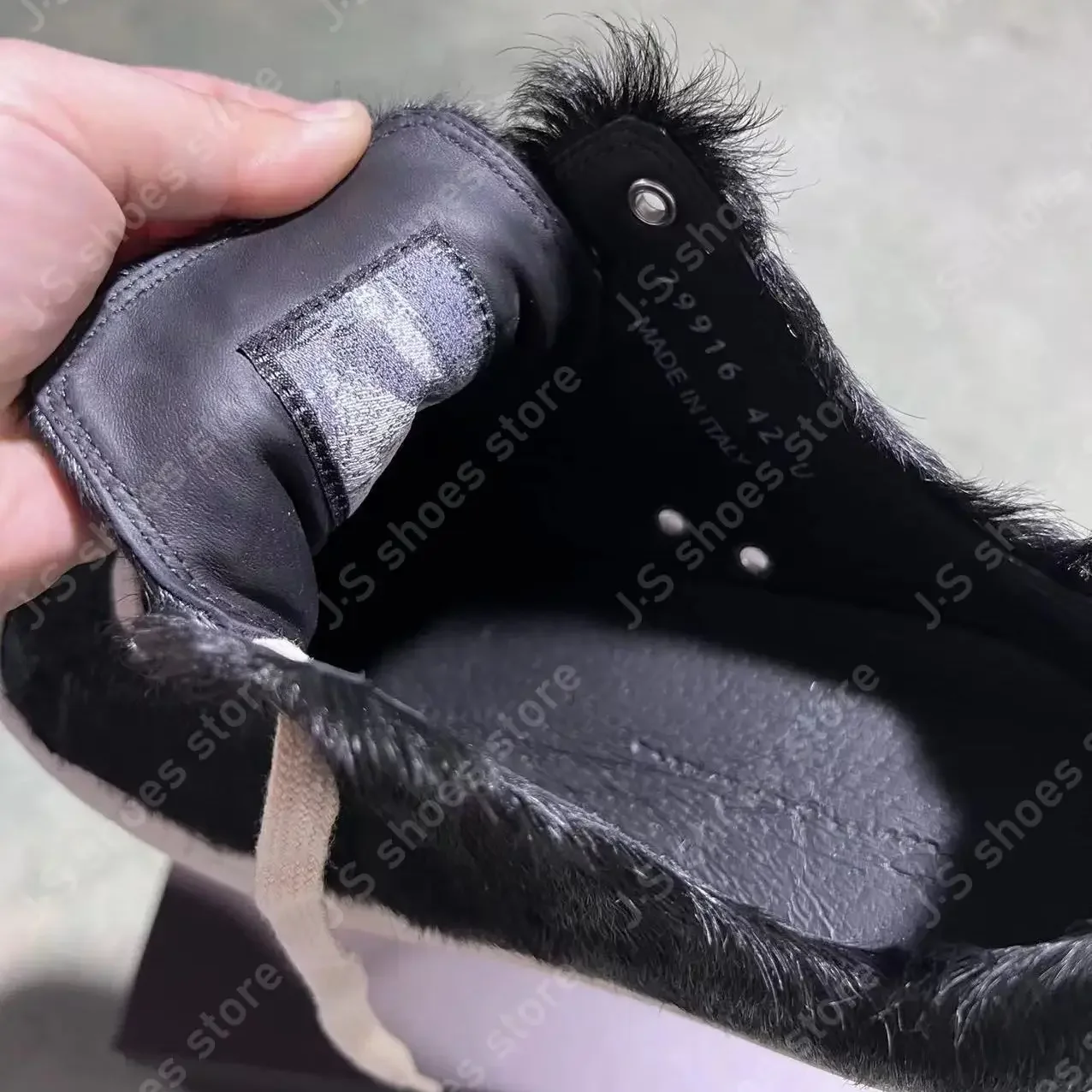 Роскошные черные низкие туфли из конского волоса r-o - Фотография_6