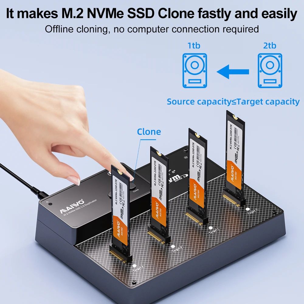 Maiwo 4-bay thunderbolt 4/3 m - Фотография_4