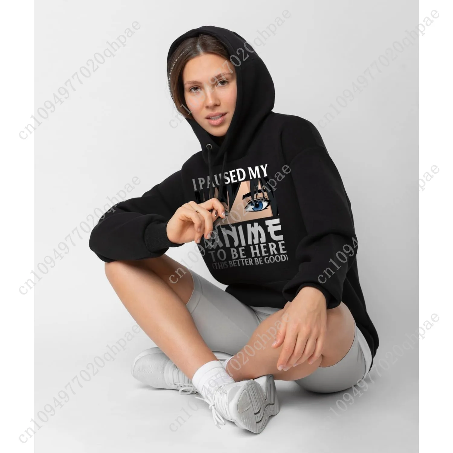 Толстовка с капюшоном в стиле аниме для мужчин-подростков - Фотография_4