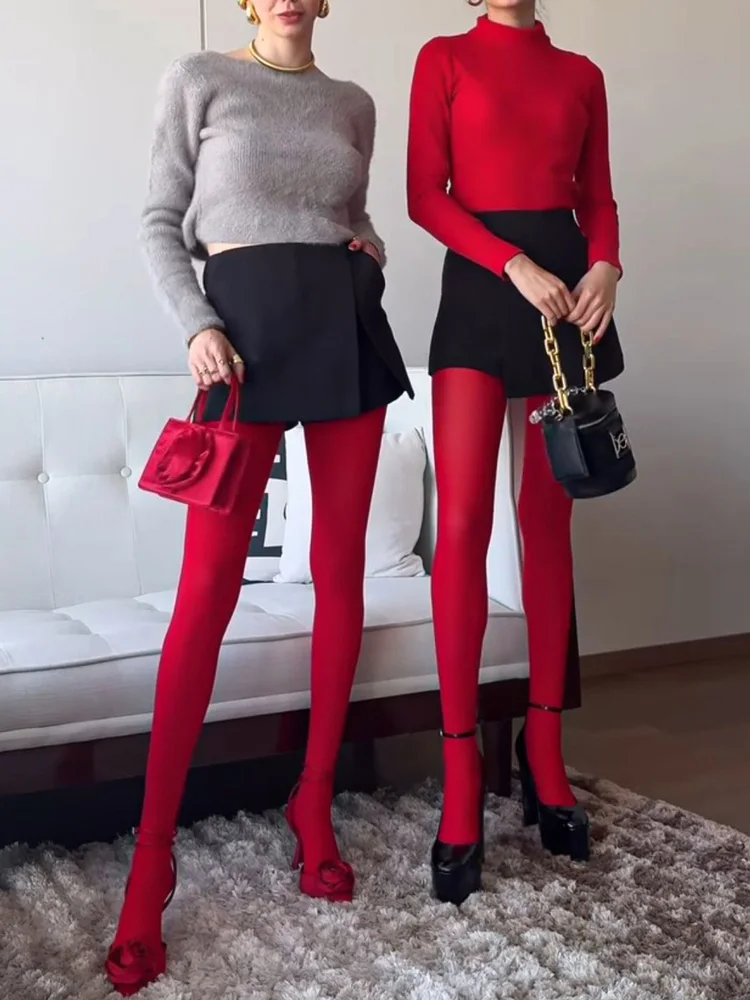 Trendix новые красные чулки женские - Фотография_4