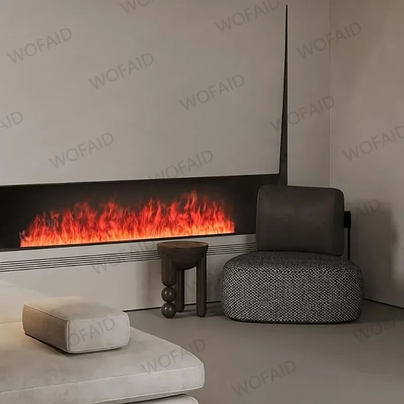 Электрический светодиодный камин 3d с пламенным водяным парем - Фотография_6