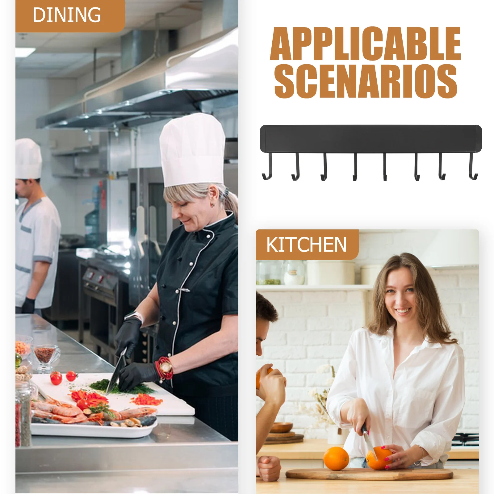 Настенные крючки для кухонной утвари без дрели - Фотография_6