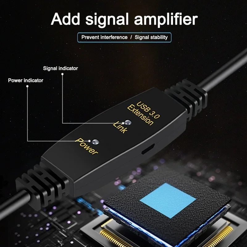 Кабель-удлинитель активный с усилителем usb 3 - Фотография_3