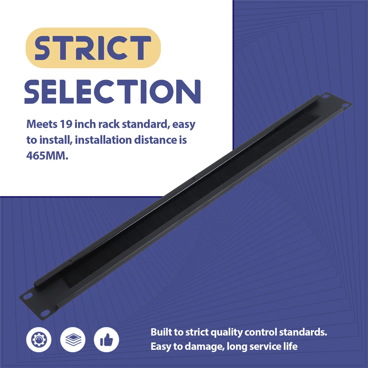 1u 19-дюймовый стойка для монтажа заглушки в стойку