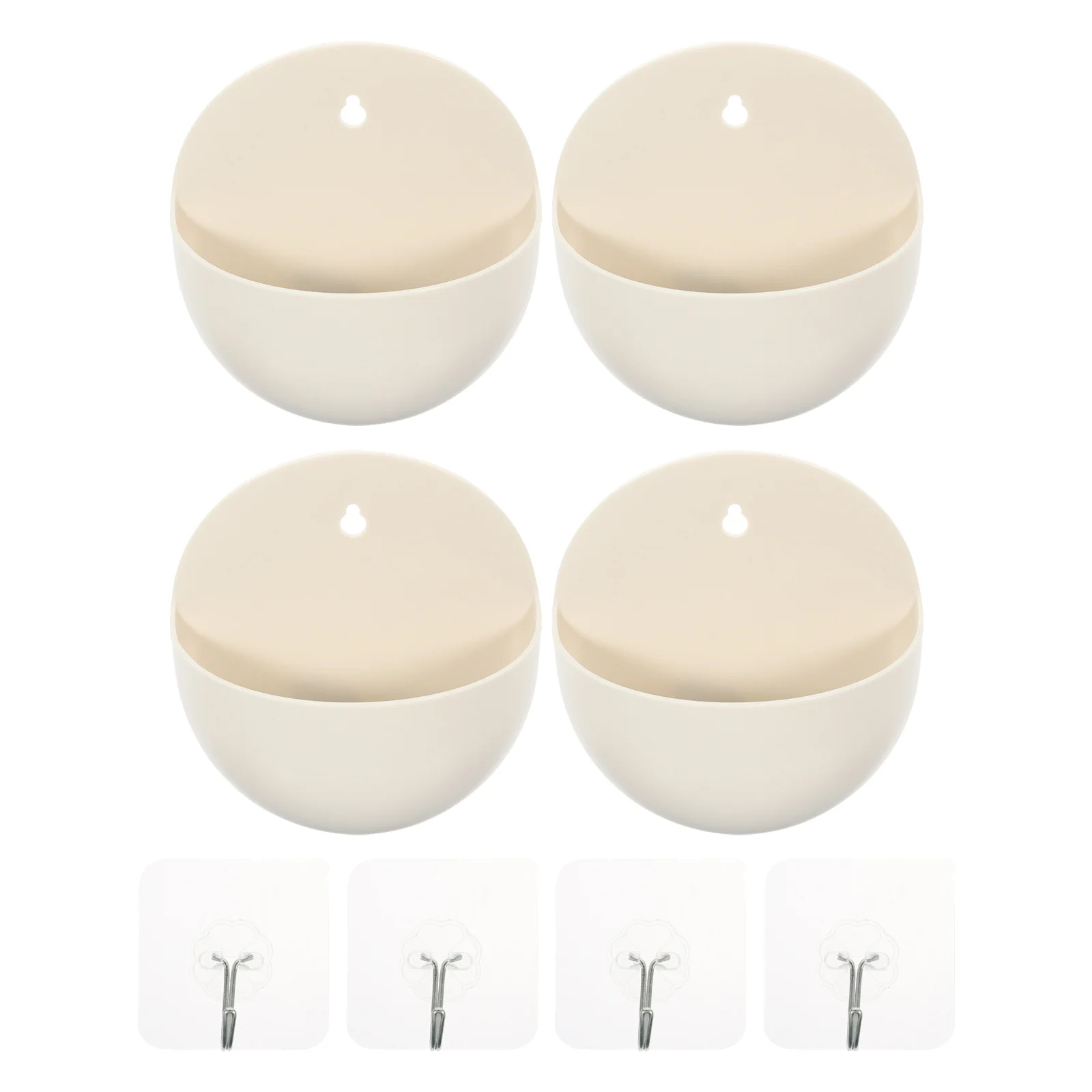 Настенный пластиковый цветочный горшок с отверстием - Фотография_6