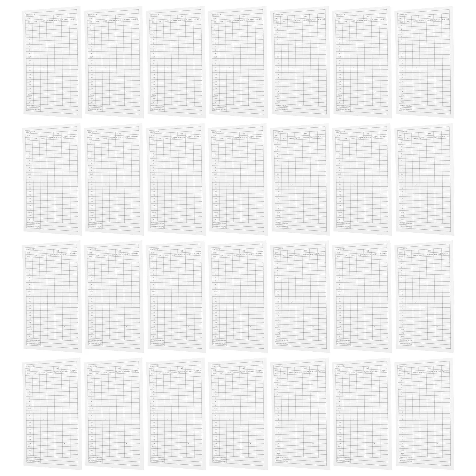 Карточки для гольфа с покрытием - Фотография_6