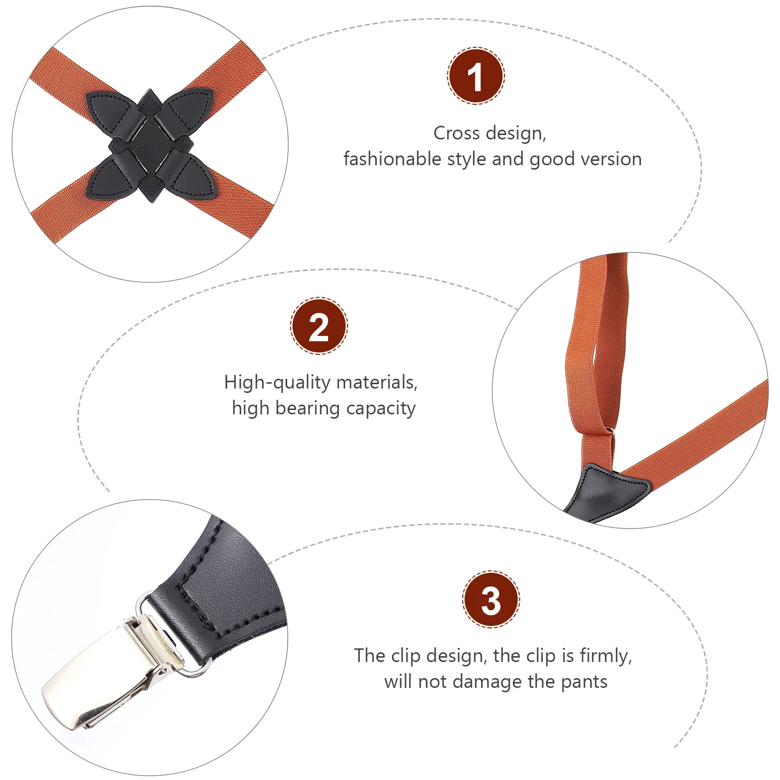 Эластичные регулируемые подтяжки на клипсе - Фотография_2