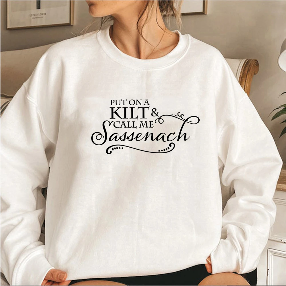 Толстовка put on a kilt and call me sassenach outlander book series - Фотография_3