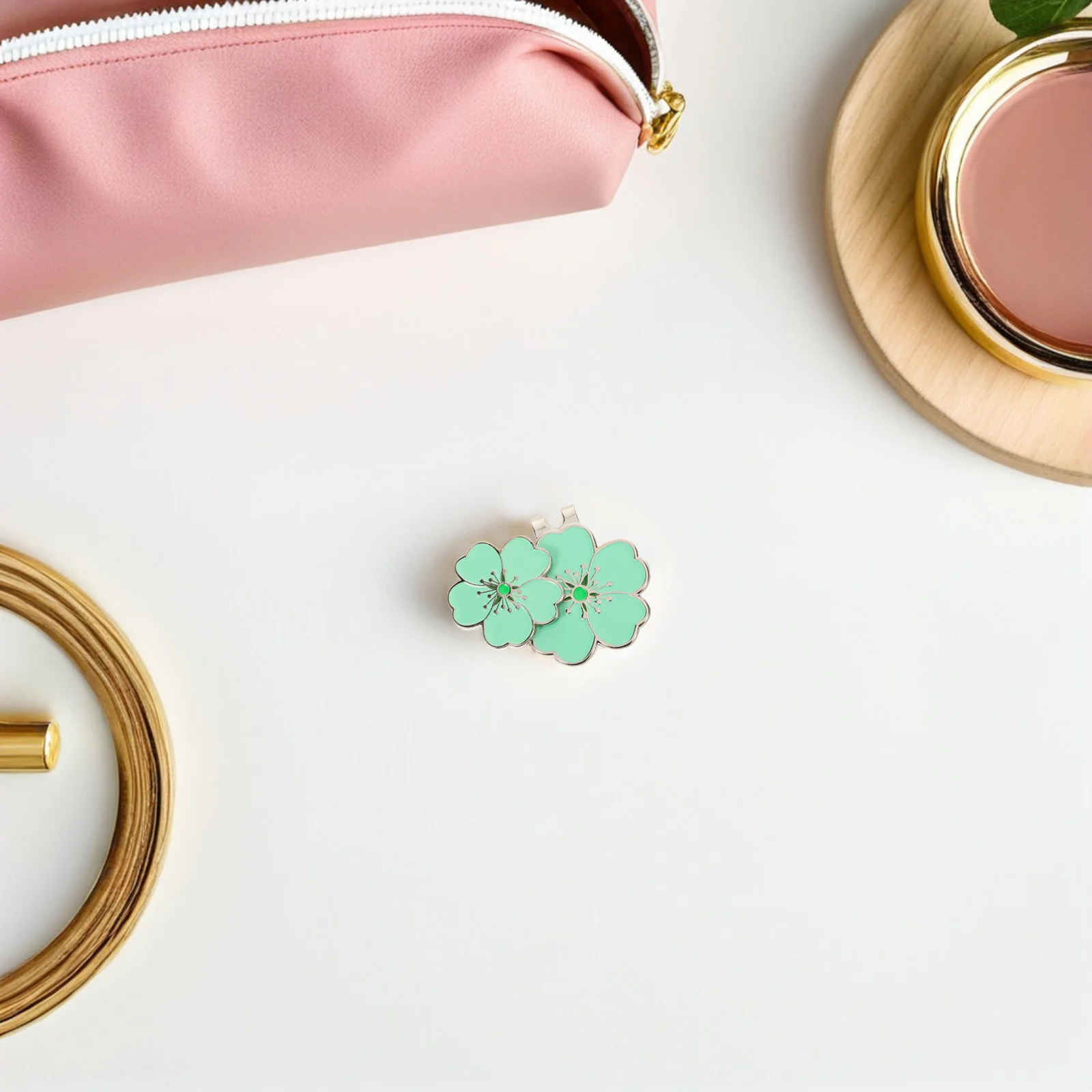 Зажим для шляпы для гольфа в форме цветка - Фотография_4