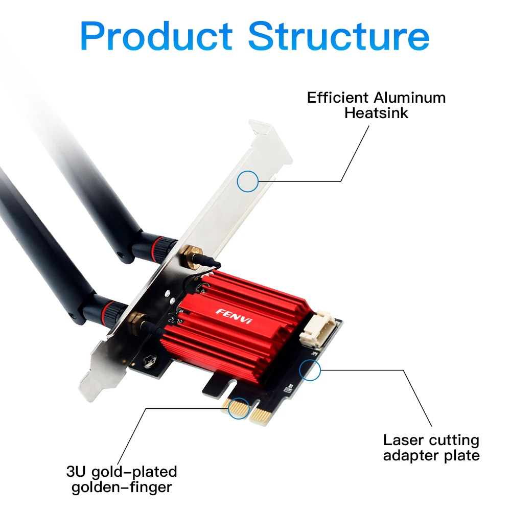 Адаптер fenvi ac1200 wi-fi pcie - Фотография_5