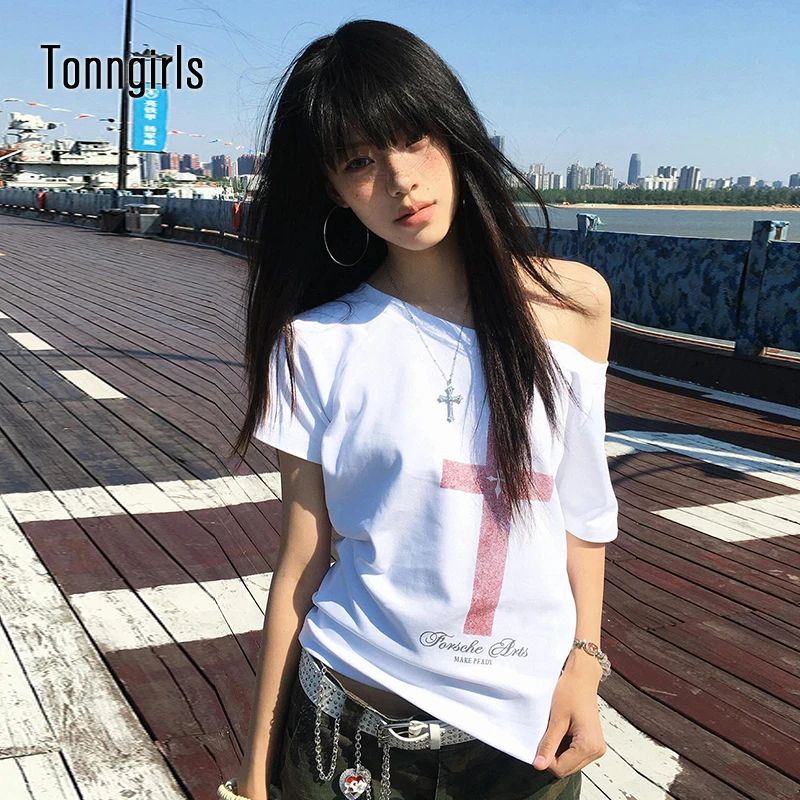 Tonngirls топы с готическим принтом