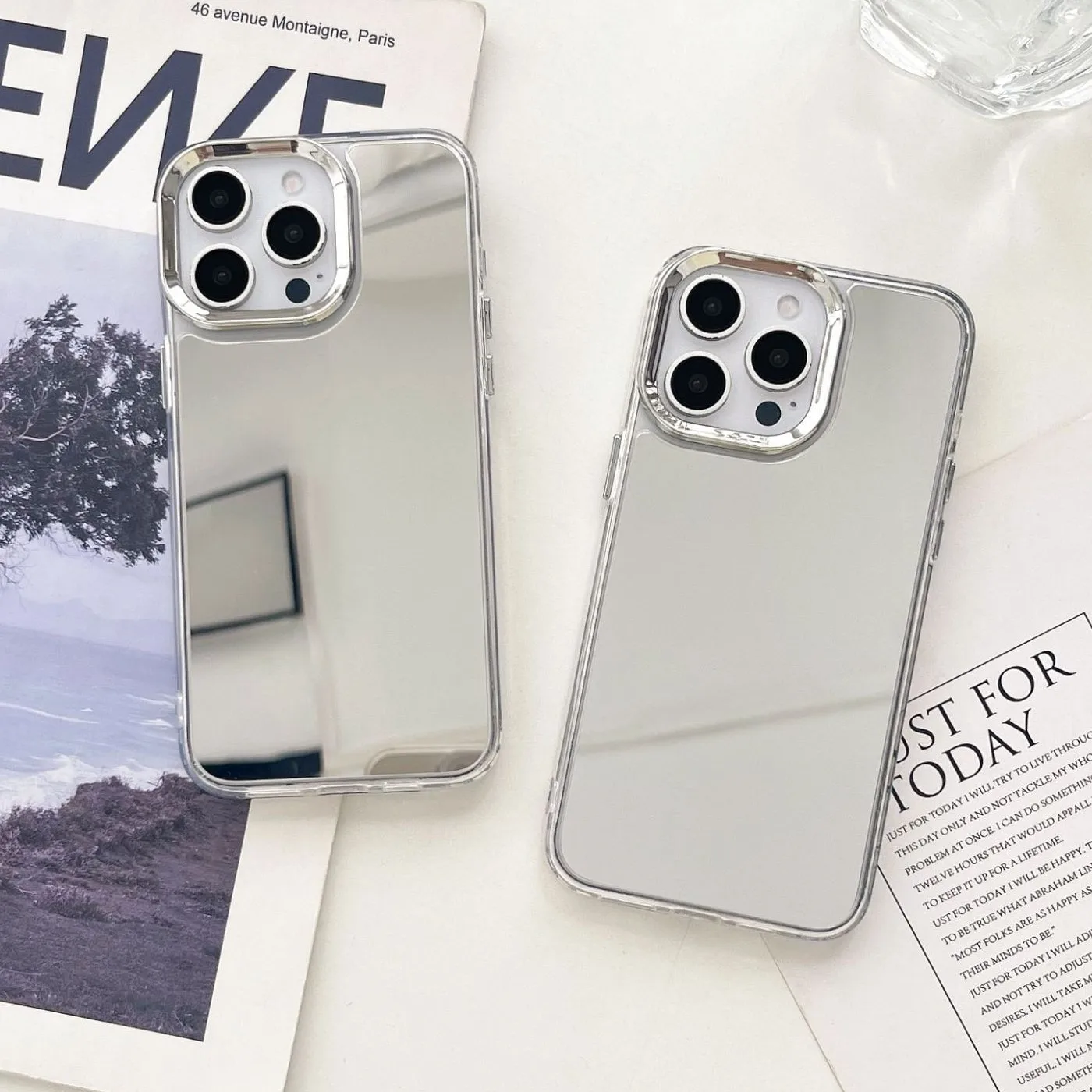 Роскошный зеркальный чехол для телефона с зеркалом для iphone 17 - Фотография_2