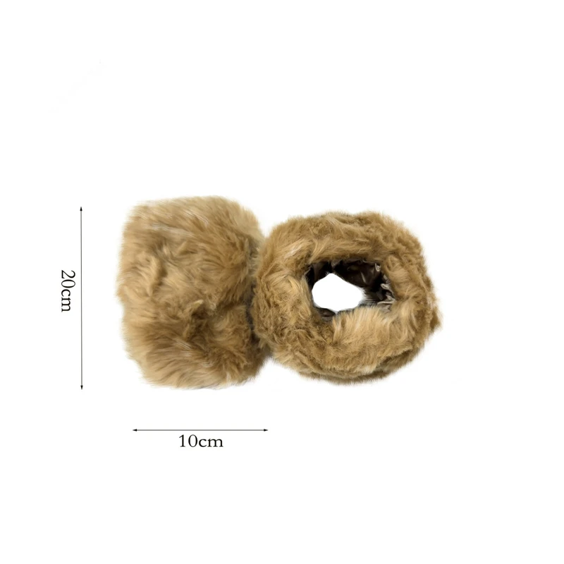 Зимние теплые плюшевые короткие манжеты на запястье - Фотография_3