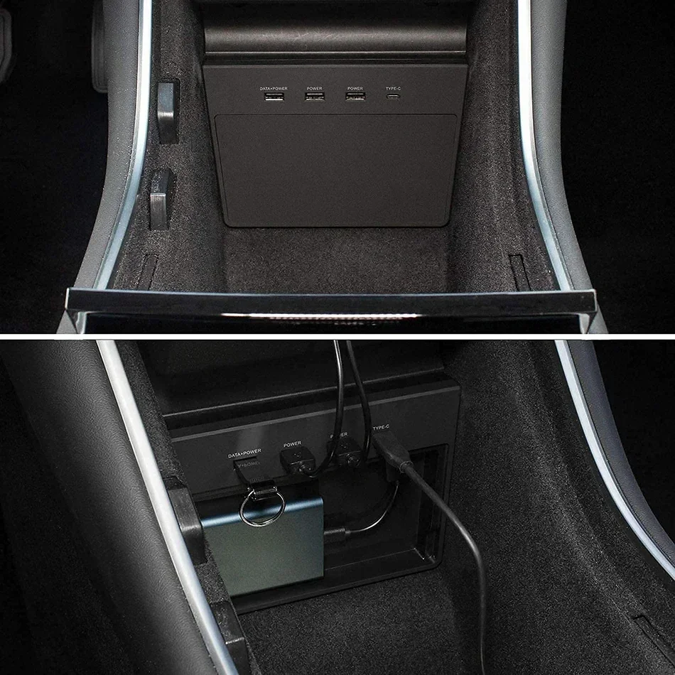 Usb-концентратор с портом 5 в 1 для tesla model 3 2016-2019 - Фотография_6