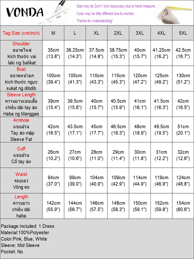 Vonda женское платье с принтом в горошек - Фотография_6
