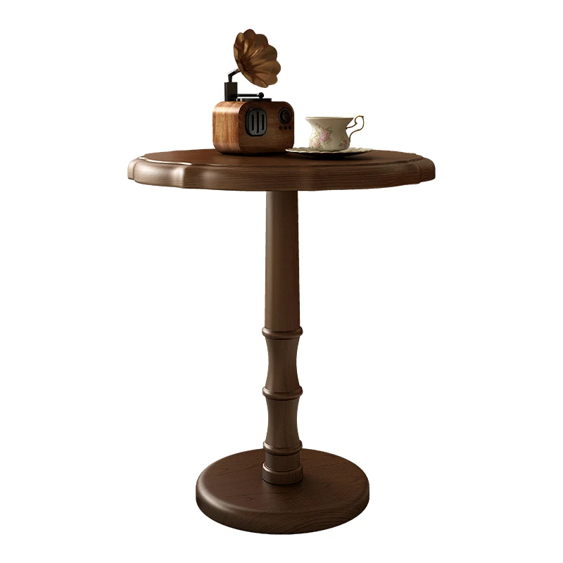 Круглый журнальный столик из массива дерева - Фотография_5