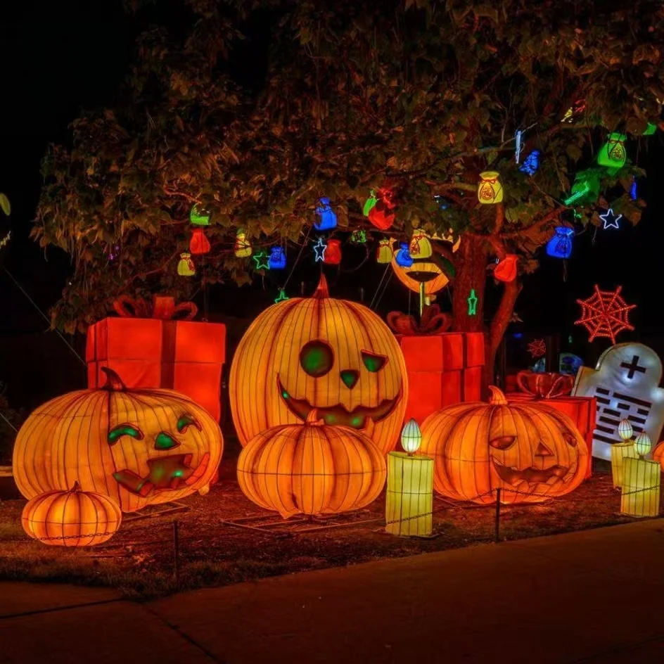 Украшения хэллоуин тыква узор подарок - Фотография_3