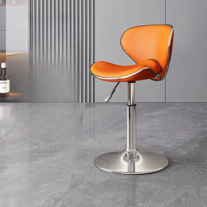 Регулируемые барные стулья из искусственной кожи - Фотография_4