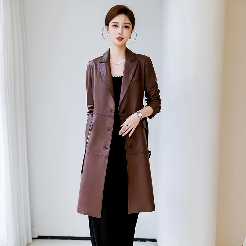 Женское пальто из натуральной кожи - Фотография_2