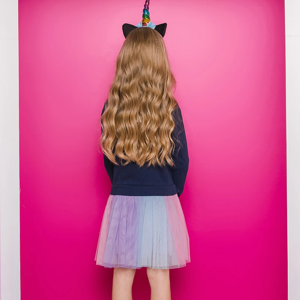 Vikita платье русалки с мультяшной аппликацией для девочек - Фотография_3