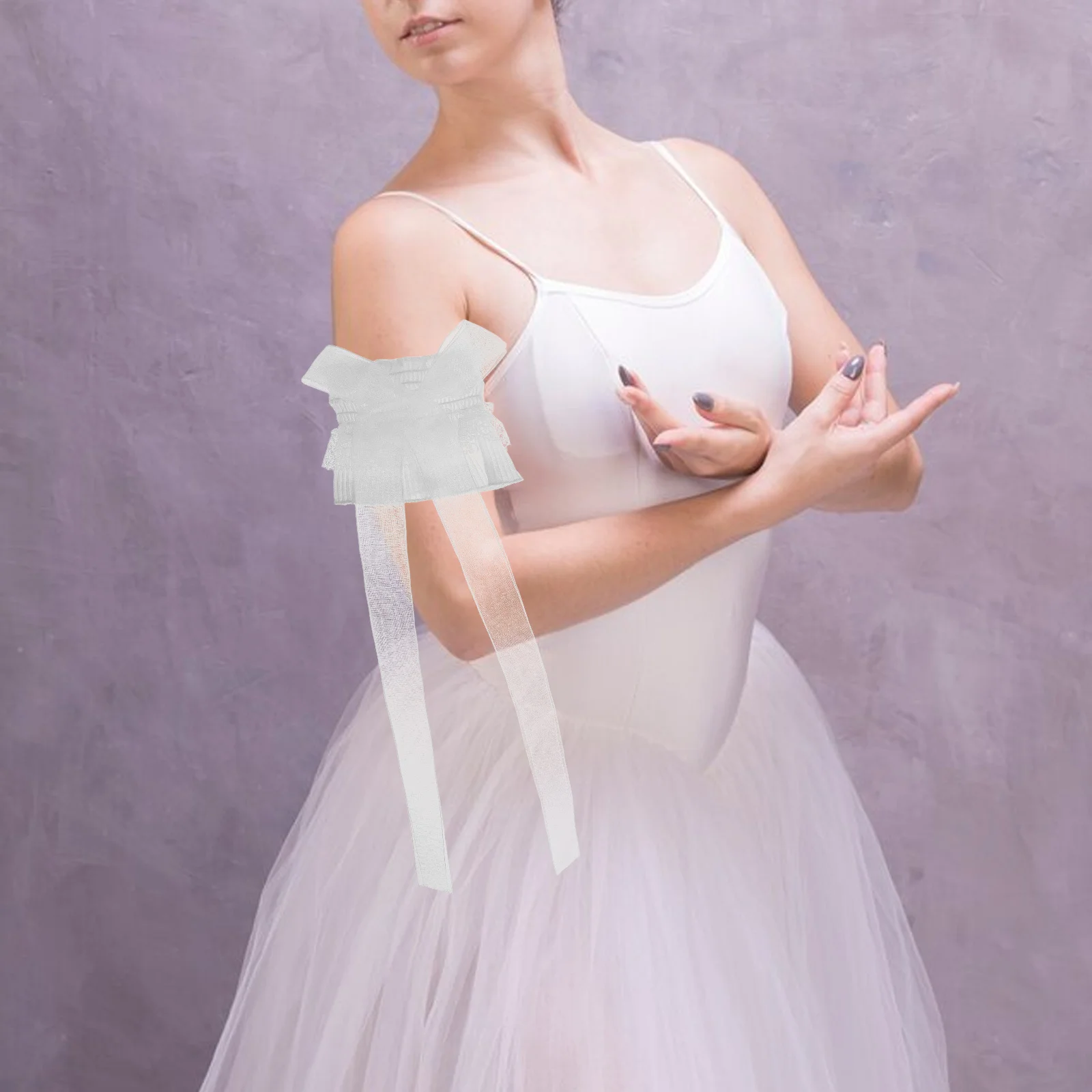 1 пара кружевных манжет в стиле лолиты с бантом - Фотография_5