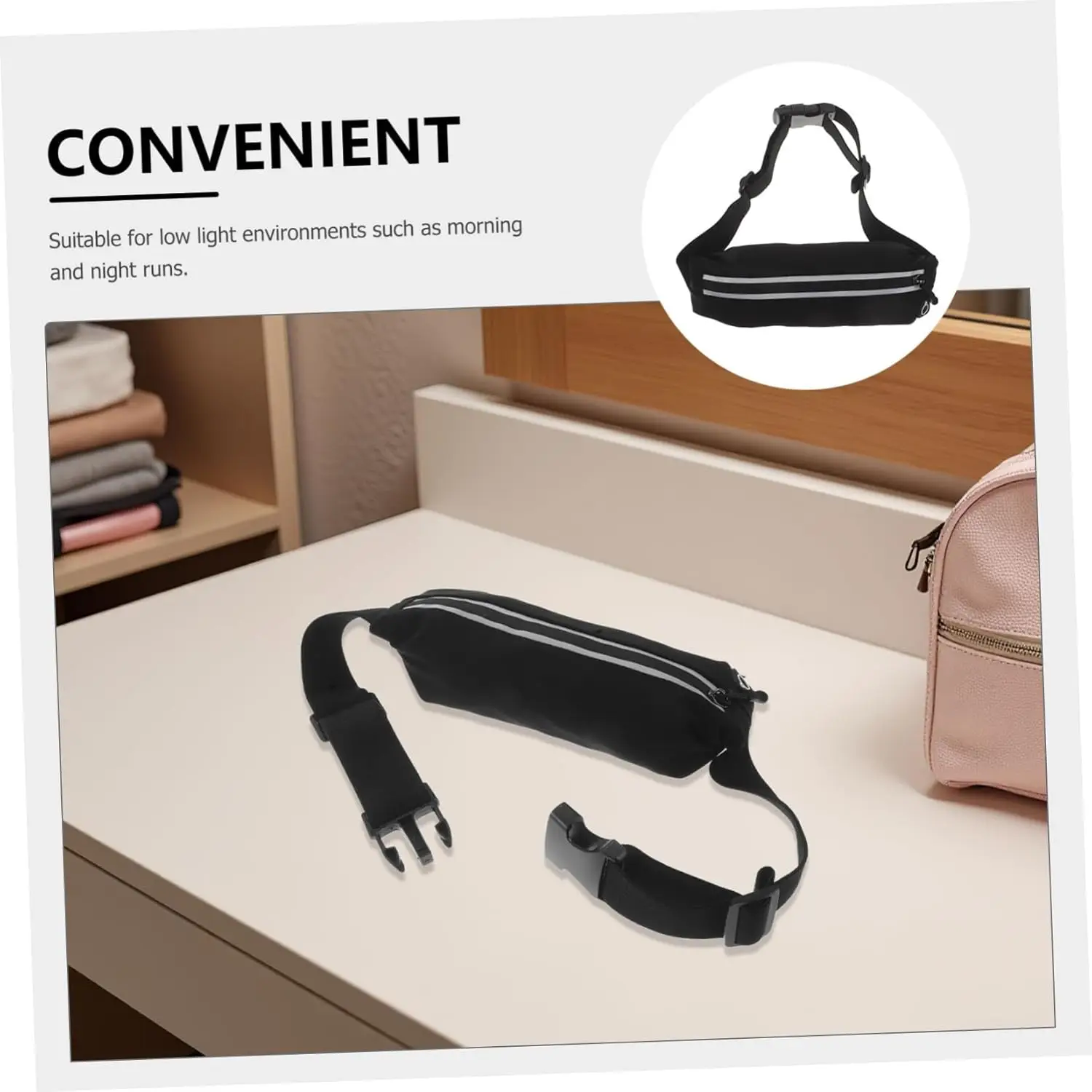 Светоотражающий беговой ремень popetpop для мужчин и женщин - Фотография_3