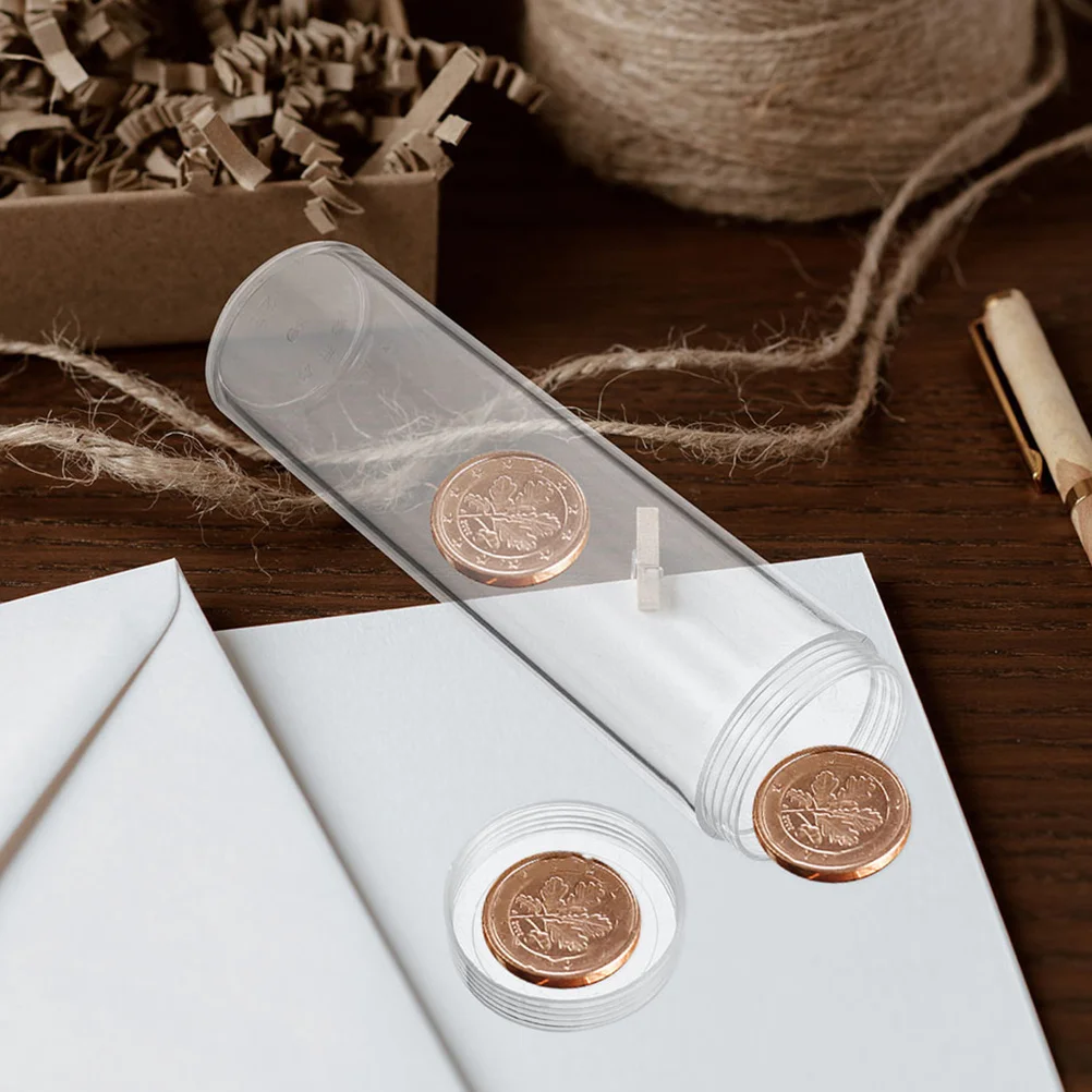 Прозрачные трубки для хранения монет - Фотография_5