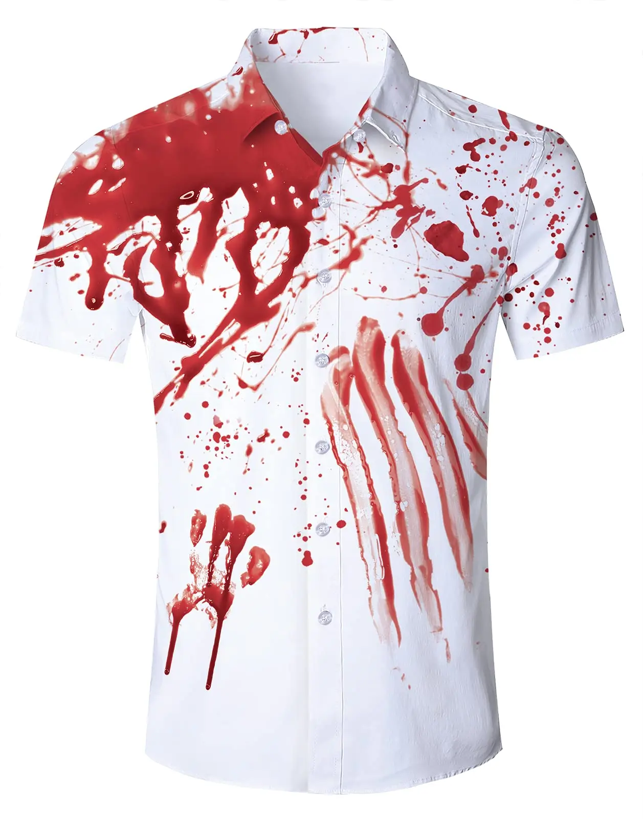 Мужская рубашка с гавайским забавным узором и 3d принтом - Фотография_3