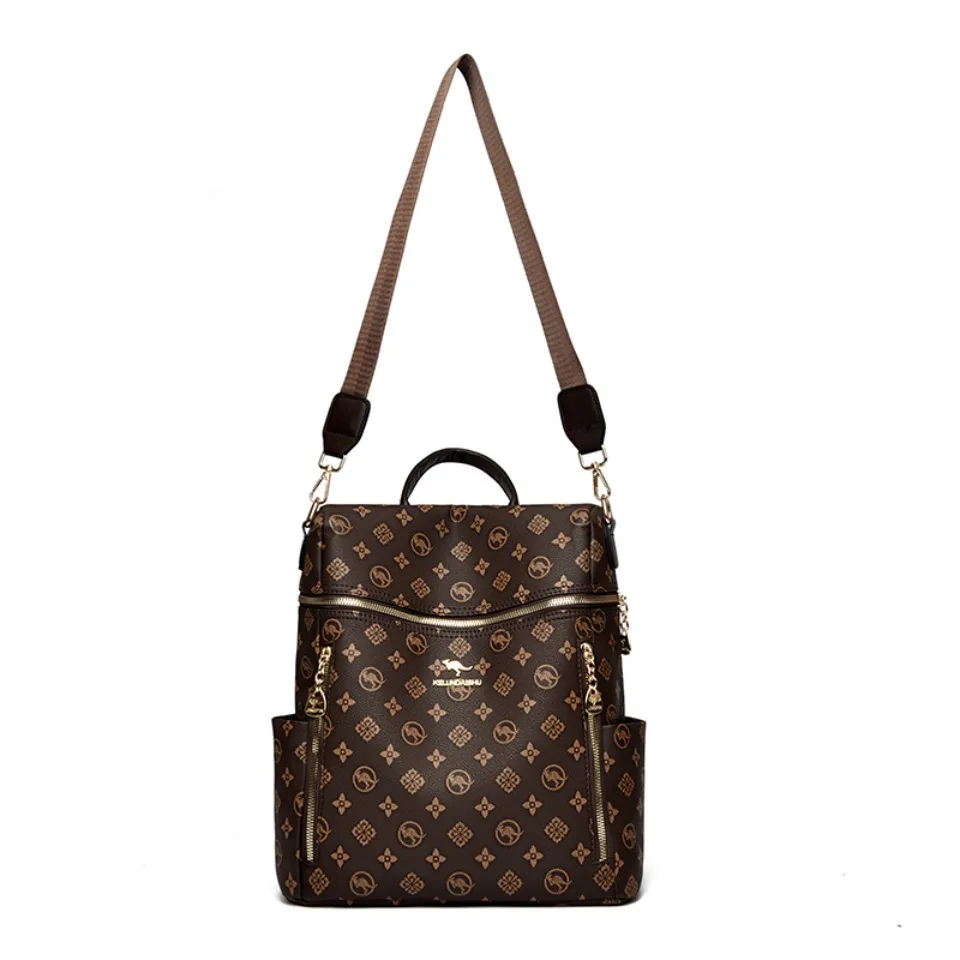 Натуральный брендовый женский рюкзак из мягкой кожи - Фотография_4