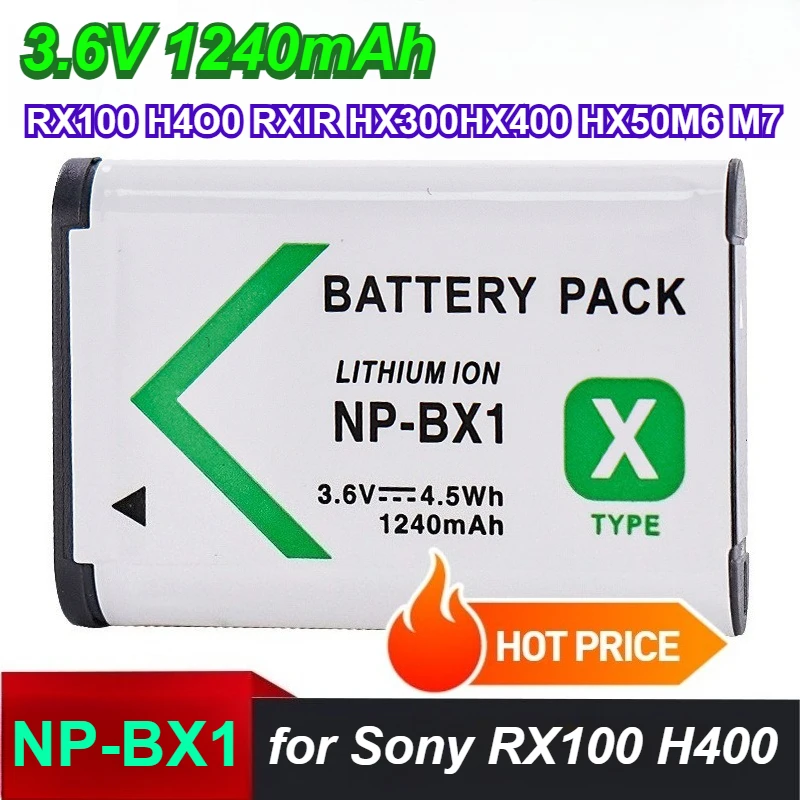 3,6 в 1240 мач np-bx1 аккумуляторы