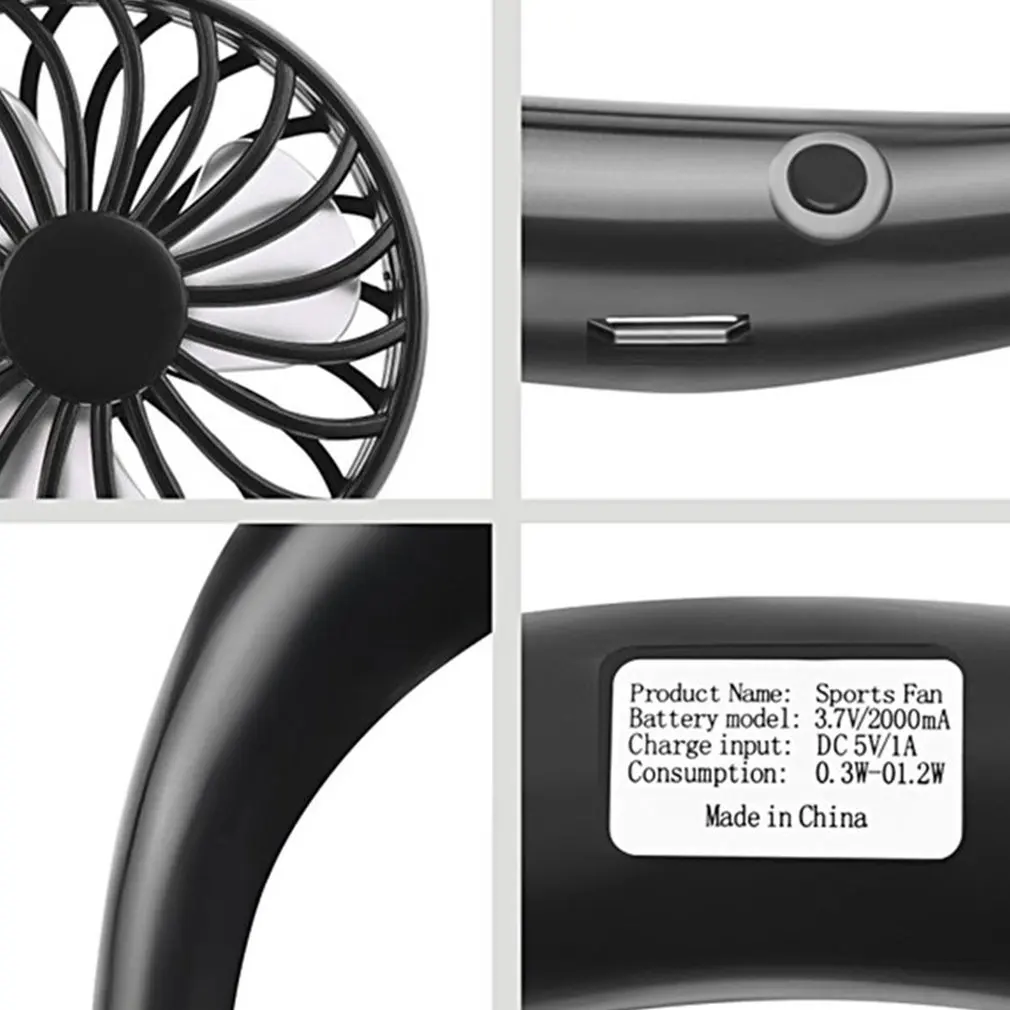 Usb-зарядка ленивый шейный вентилятор - Фотография_4