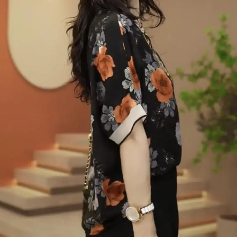 Летняя новая повседневная шифоновая рубашка с короткими рукавами - Фотография_5