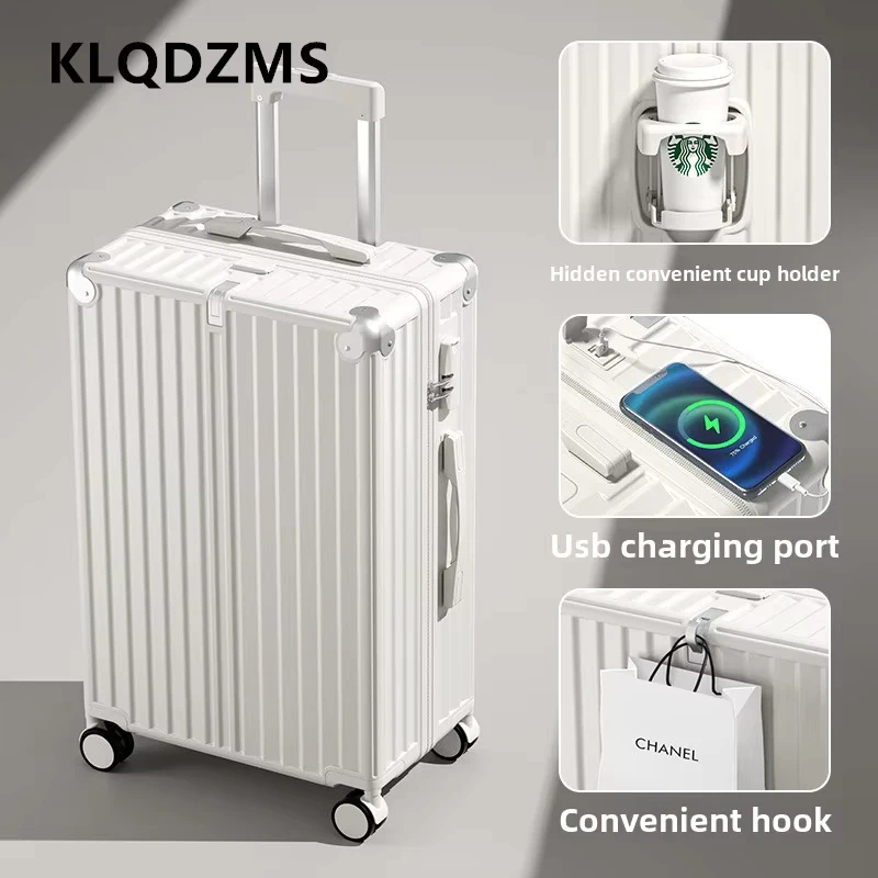 Klqdzms ручной чемодан с зарядкой через usb