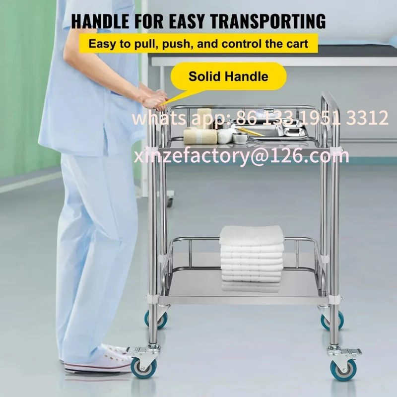 Customizable 2 shelf stainless