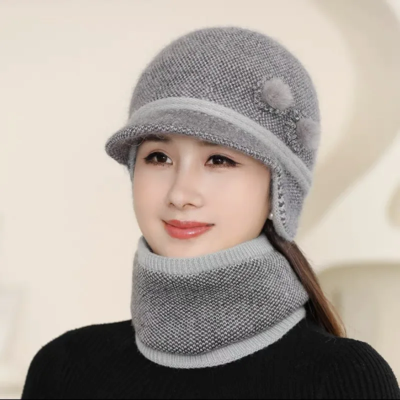 Women's hat and scarf 2 piece - Фотография_3