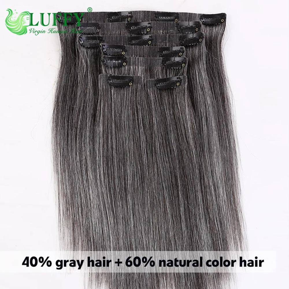 Salt pepper seamless pu clip in - Фотография_4