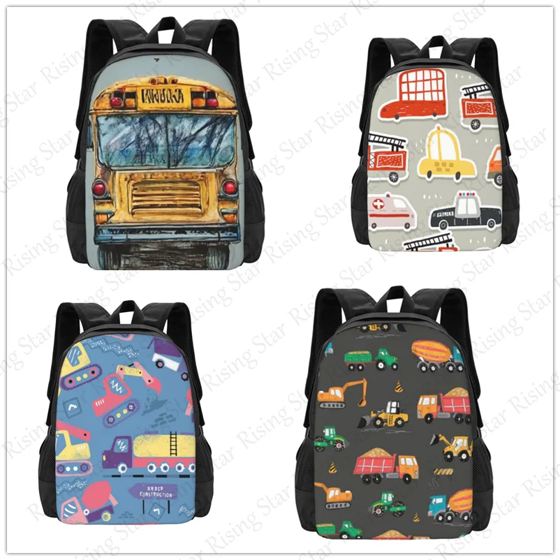 Рюкзак большой емкости с принтом