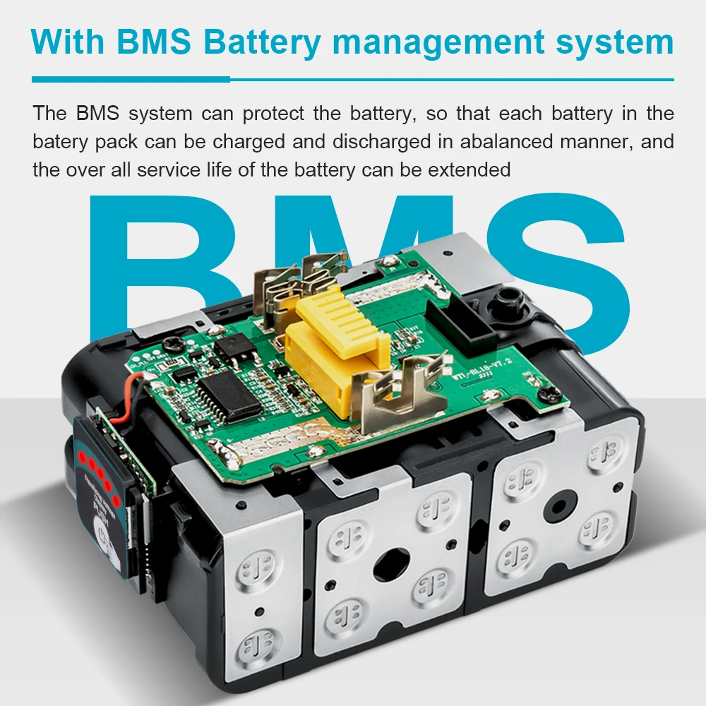 Аккумулятор camason 18 в для электроинструментов makita - Фотография_3