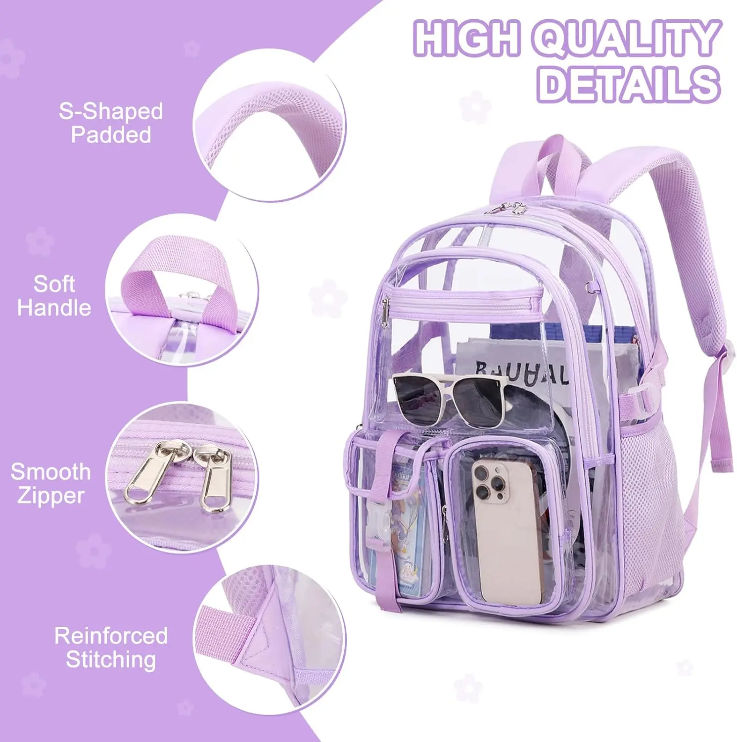Прозрачный рюкзак для девочек - Фотография_5