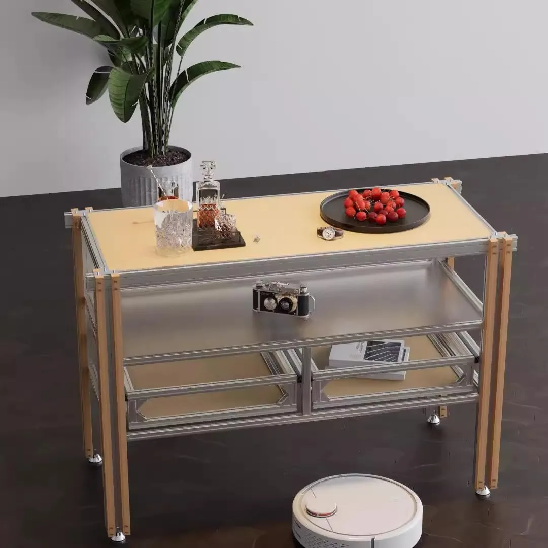 Обеденный боковой шкаф из алюминиевого профиля - Фотография_2