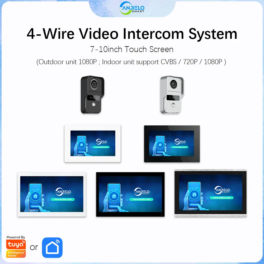 Tuya smart 1080p 7-дюймовый 10-цветный