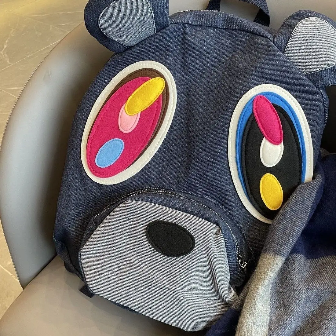 Оригинальный самодельный ковбойский рюкзак teddy bear - Фотография_2