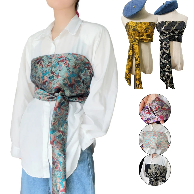 Парчовый жаккардовый широкий пояс - Фотография_2