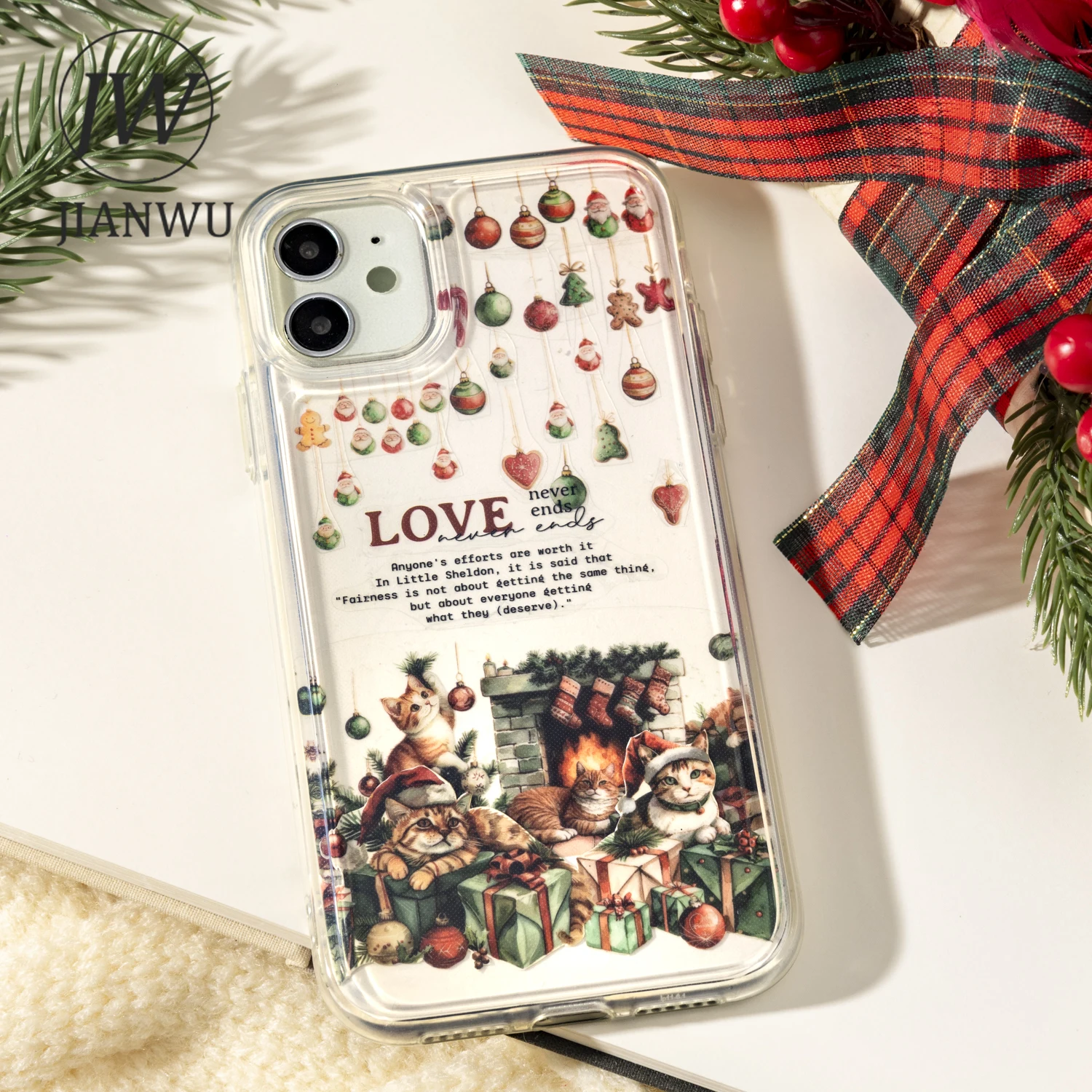 Jianwu 65 мм * 200 см рождественская серия - Фотография_4